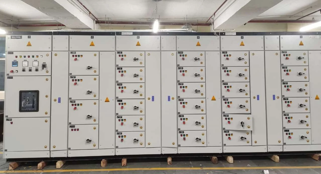 Large motor control center panel assembly
